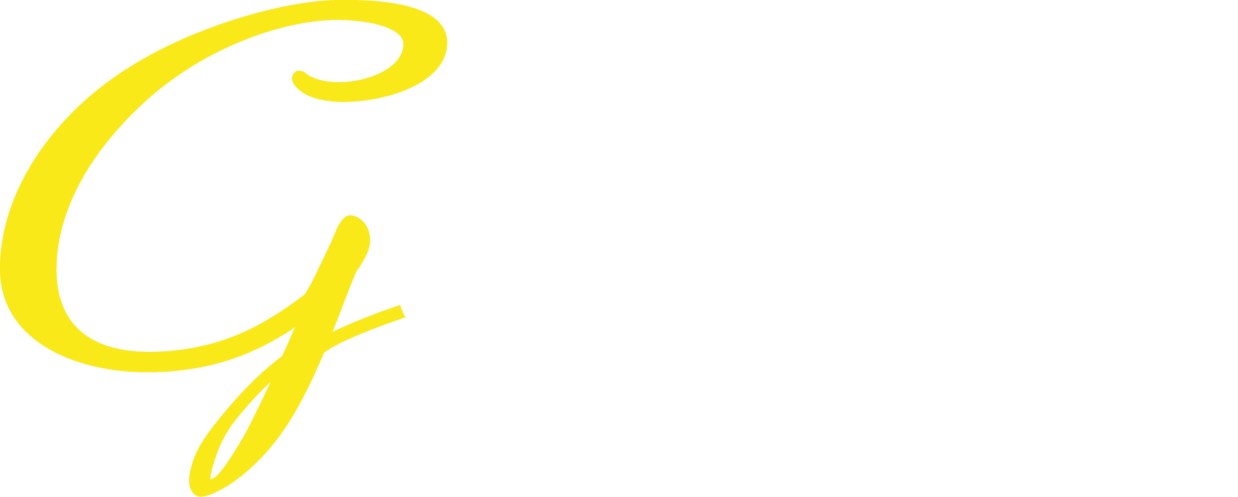 Das G-Cars Logo mit gelbem G und weißer Schrift.
